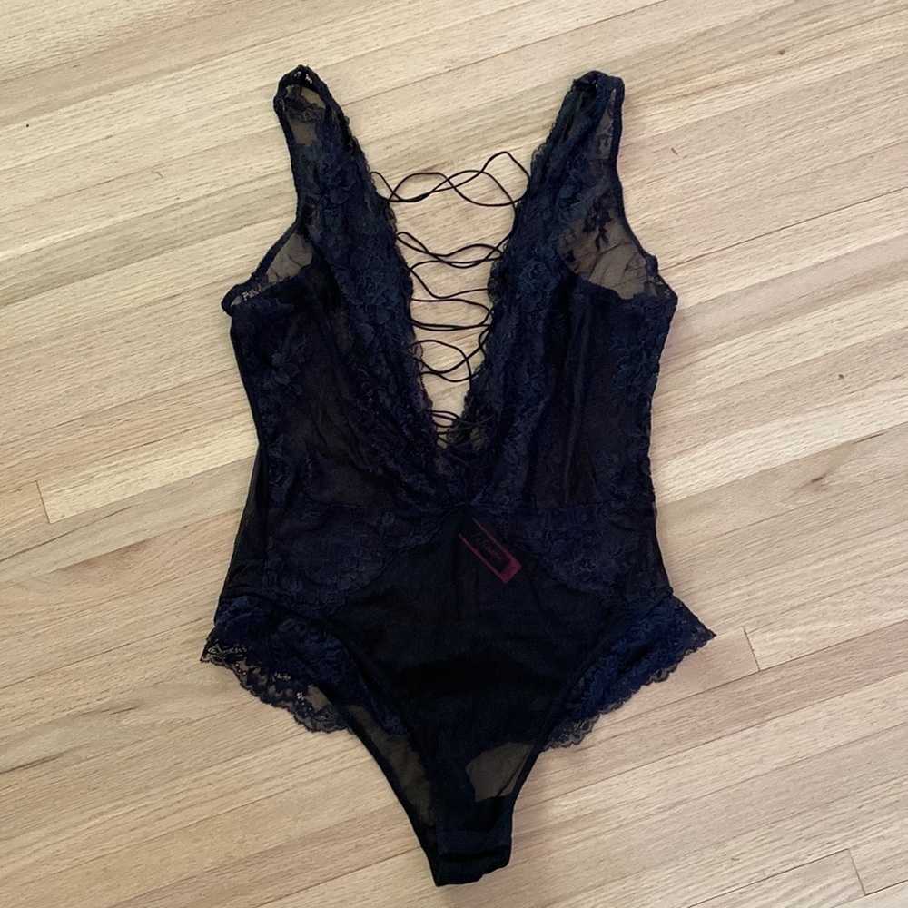 La Senza Lace Bodysuit with low cut front